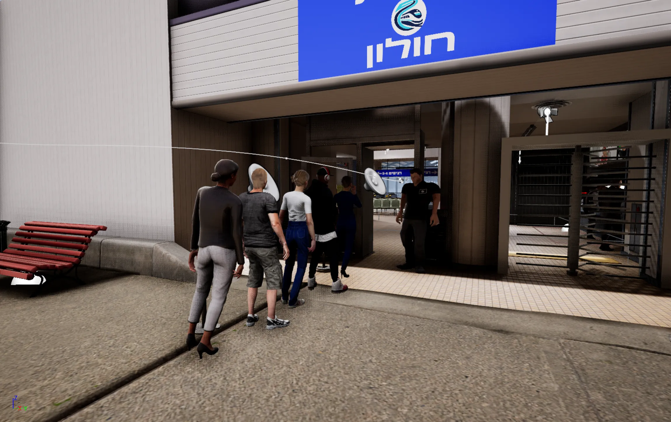 standing in the line